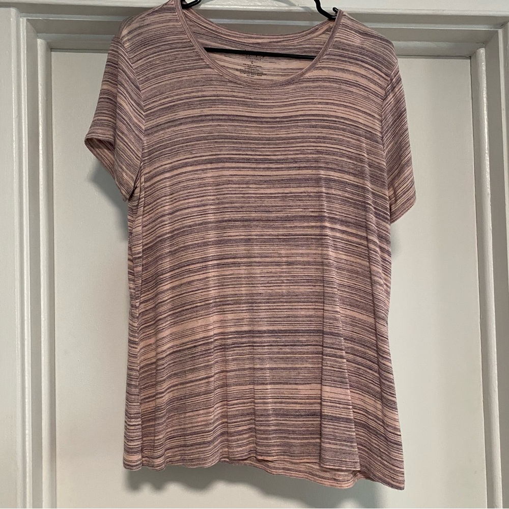 Apt 9 purple short sleeve shirt size Large
